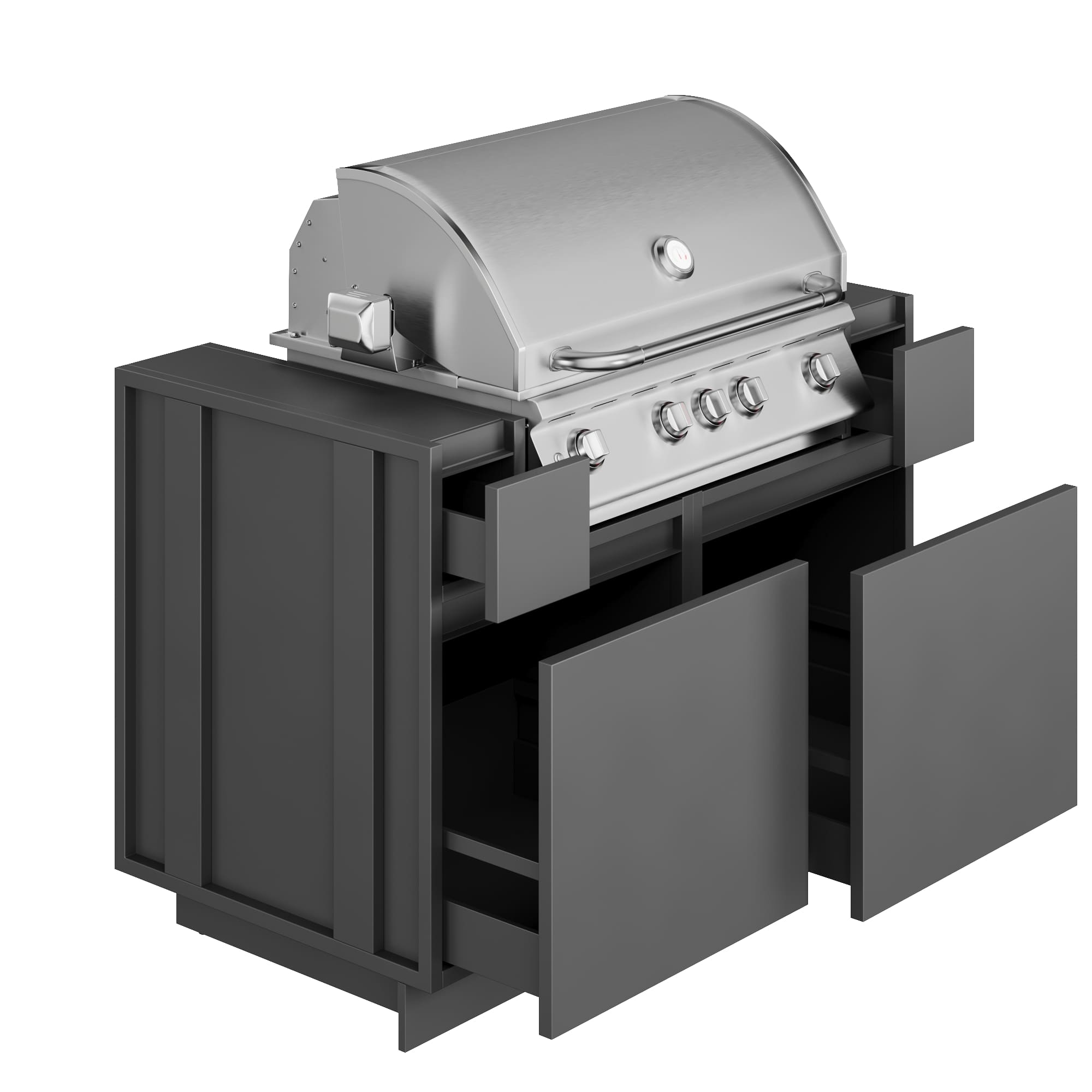 Модуль под газовый гриль для мангальной зоны