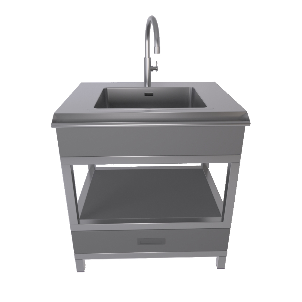 Мобильный модуль с мойкой (мойка и смеситель не входят в комплект)