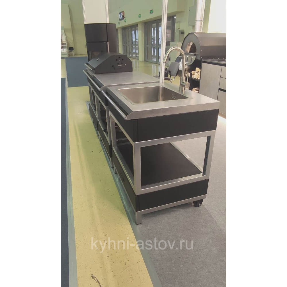 Мобильный модуль с мойкой (мойка и смеситель не входят в комплект)