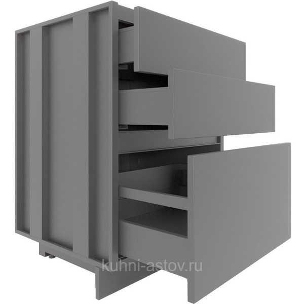 Модуль с 3 выдвижными ящиками