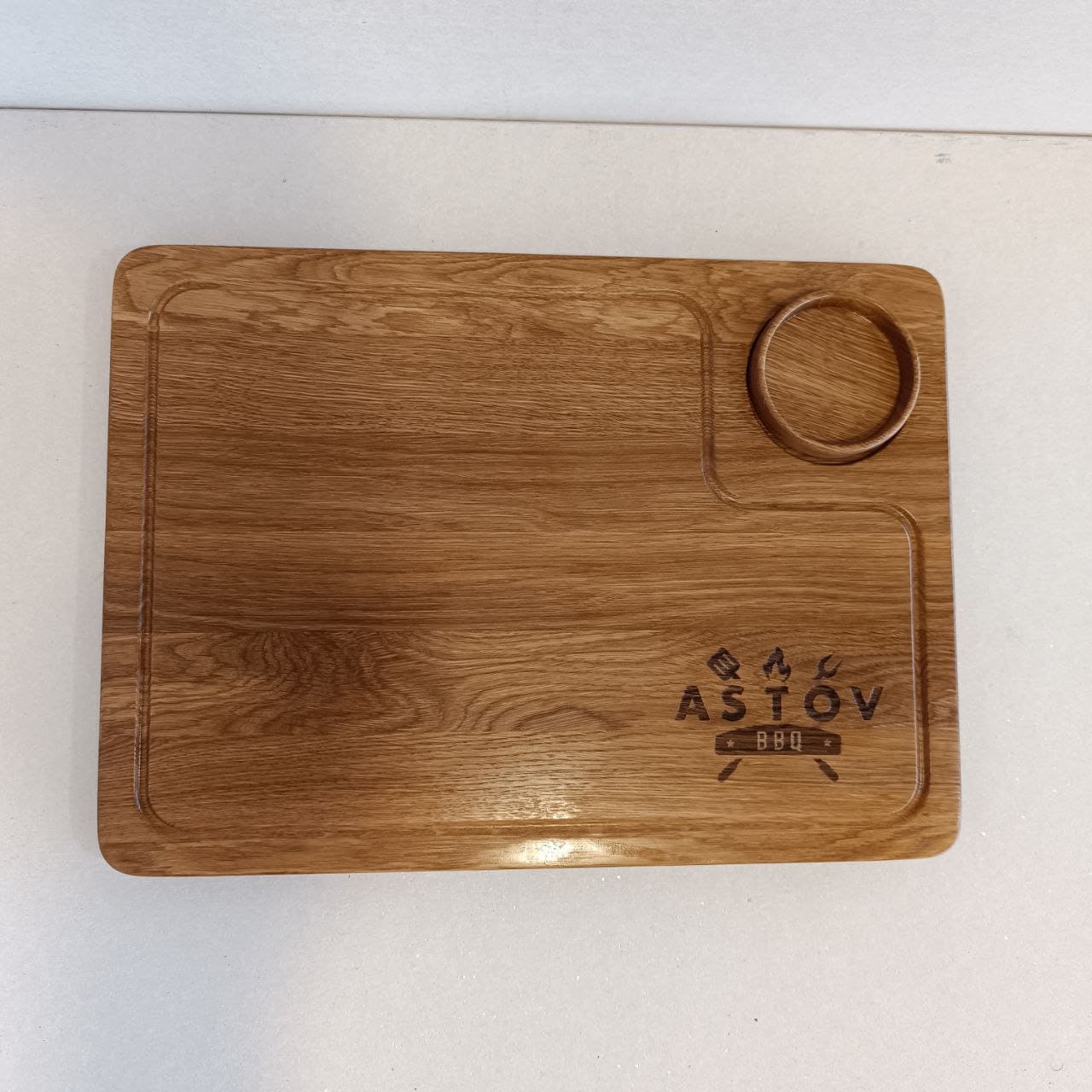 Доска разделочная с соусником ASTOV BBQ