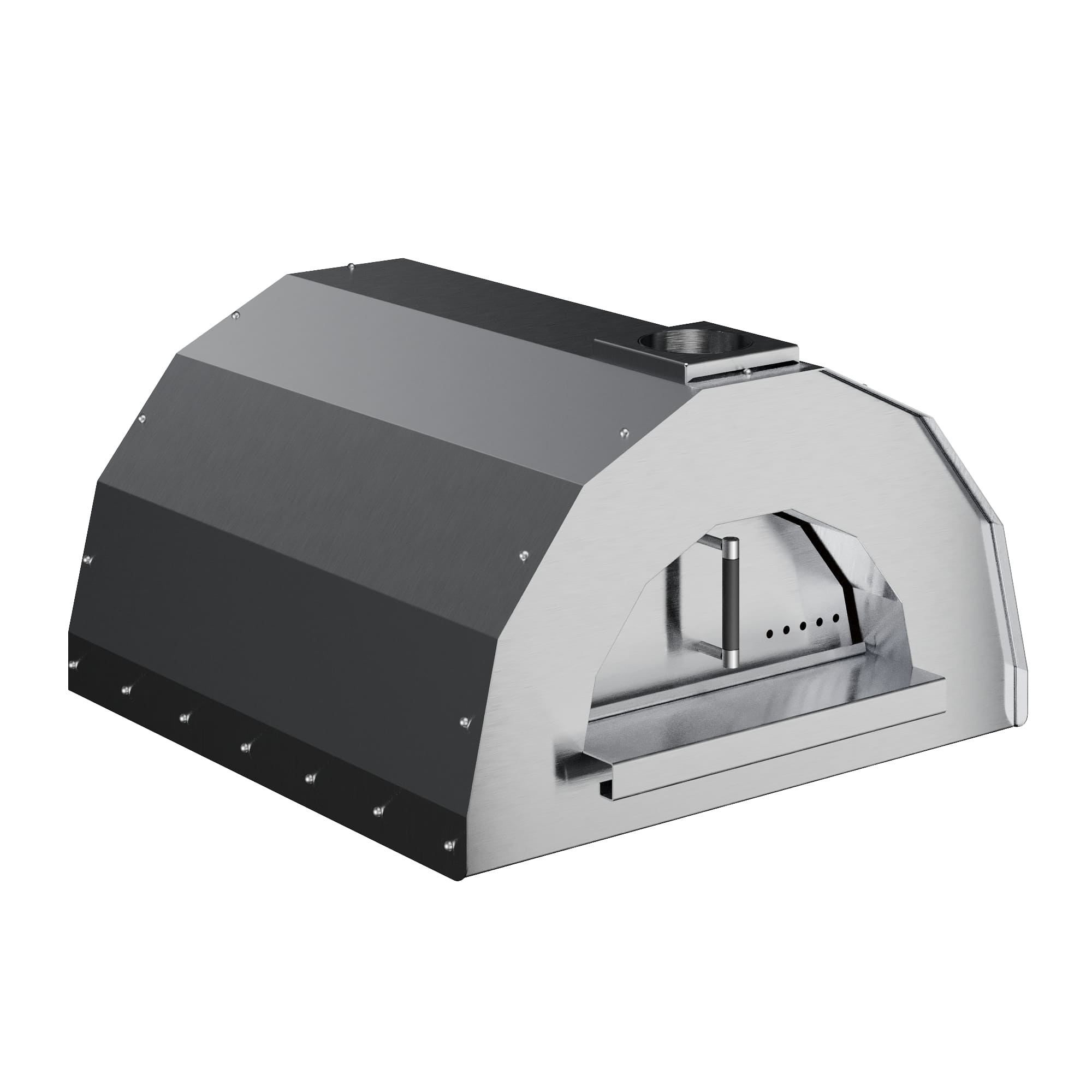 Пицца печь 800х700 мм (Русская печь) с дровником
