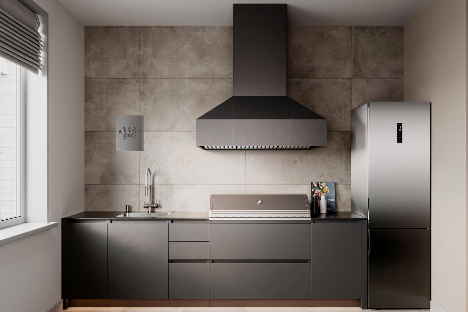 Кухня Astov BBQ № 1 (ширина 3000 мм)