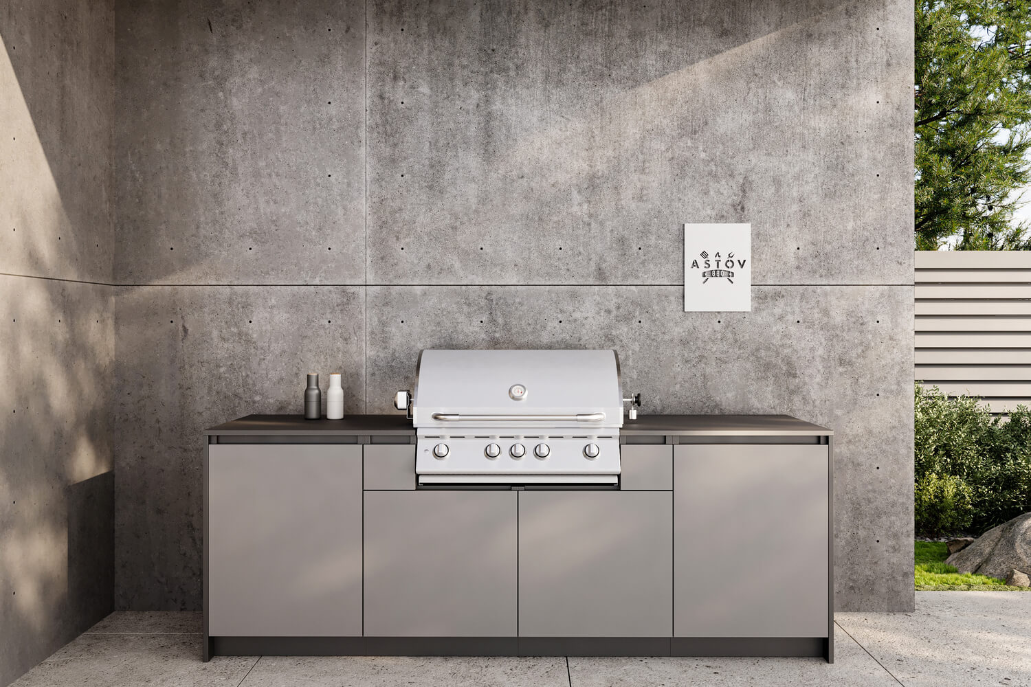 Кухня Astov BBQ № 6 (ширина 2440 мм)