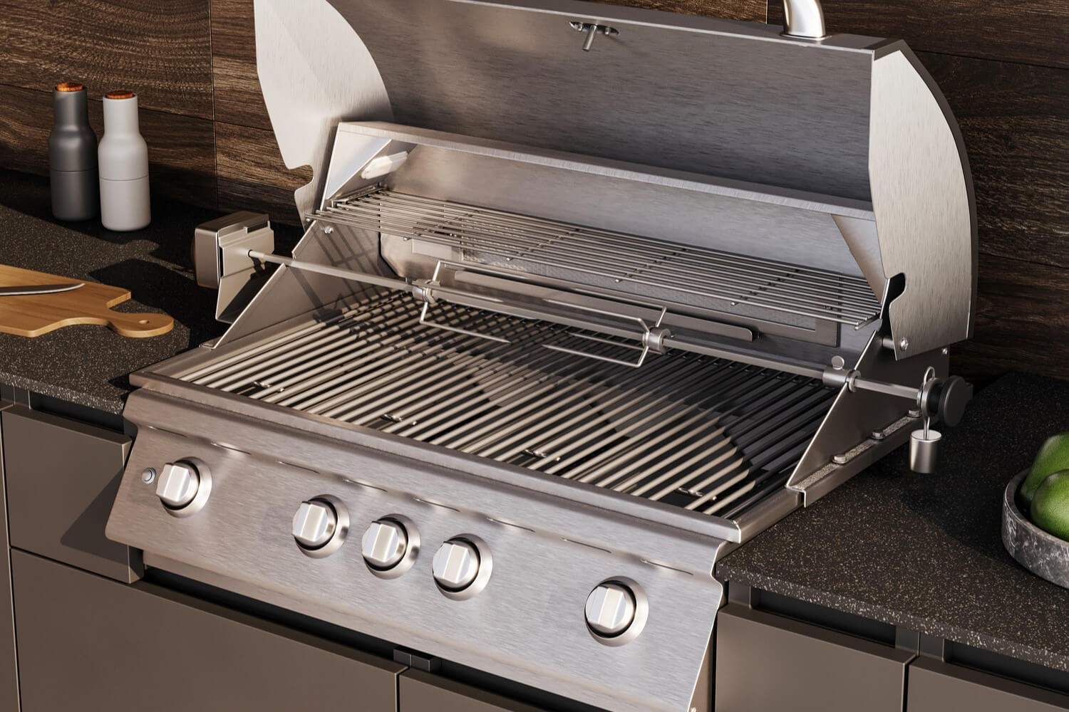 Кухня Astov BBQ № 9 (ширина 1820х2920 мм)