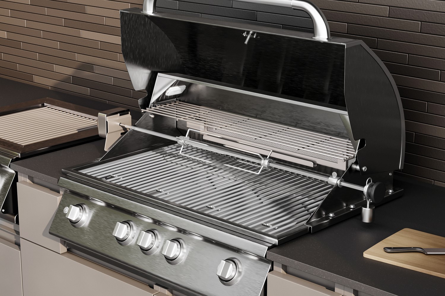 Кухня Astov BBQ № 13 (ширина 3600 мм)