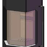 Печь-камин EMBER HOT HEX (чёрная)