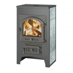 Печь-Камин ВЕЗУВИЙ ПК-01 (205) с плитой, плитка камень талькохлорит