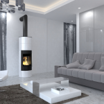 Печь-камин EMBER Oля 1 G (белая)