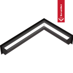 Решётка Kratki Luft SLIM 400х600х120 45S угловая правая черная