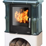 Печь ABX BAVARIA KI белый цоколь