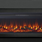 Каминокомплект Lindos Graphite Grey (линейный) с очагом Vision 60 LOG LED