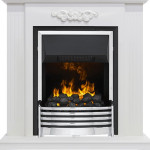 Каминокомплект Lumsden - Белый дуб с очагом Flagstaff Каминокомплект Lumsden - Белый дуб с очагом Flagstaff