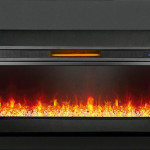 Каминокомплект Lindos Graphite Grey (линейный) с очагом Vision 60 LED