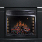 Каминокомплект Lindos - Черный (Высота 985мм) с очагом Dioramic 28 LED FX