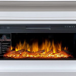 Каминокомплект Cardiff - Белый с очагом Vision 42 LOG LED