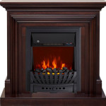 Каминокомплект Bradford - Темный дуб с очагом Aspen Black