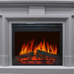 Каминокомплект Coventry Grey - Серый с очагом Jupiter FX New