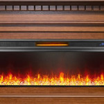 Каминокомплект Edinburg 60 - Орех с очагом Vision 60 LED