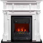 Каминокомплект Oxford - Белый с очагом Aspen Black