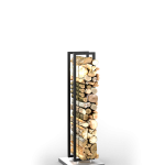 ASTOV дровник Stella малая металл основание нержавейка, верх чёрный цвет