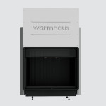 Каминная топка Warmhaus (Вармхаус) FLAT 100/80h с 3D-панелями