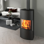 Печь-камин EMBER Гордана 480 L black (чёрная)