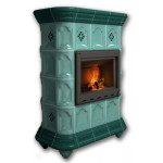 Изразцовый камин КимрПечь Истра пристенный волна