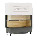 Каминная топка Warmhaus (Вармхаус) KANT L (стекло слева) 100/57h с шамотом Каминная топка Warmhaus (Вармхаус) KANT L (стекло слева) 100/57h с шамотом