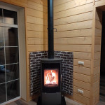 Печь-камин EMBER SKI-211 (210) (чёрная)