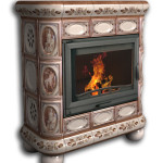 Изразцовый камин КимрПечь Медальон центральный модерн Изразцовый камин КимрПечь Медальон центральный модерн