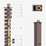 Дымоход из керамики Системы OFFEN MULTIKERAM S-BLOCK 1+V d 180 h 11