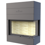 Каминная топка ASTOV П2С 12570 R стекло справа