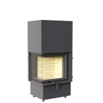 Каминная топка ASTOV П2С 6057 L стекло слева футеровка 3D