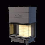 Каминная топка ASTOV П3С 8457 Тёмная керамика