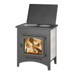 Печь-Камин ВЕЗУВИЙ ПК-04 (240) с плитой две конфорки, крышкой, плитка бежевая Печь-Камин ВЕЗУВИЙ ПК-04 (240) с плитой две конфорки, крышкой, плитка бежевая