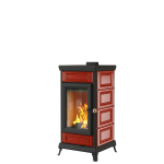 Печь-камин Astov Майолика Красная