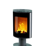 Печь-камин Astov OVAL боковая сталь, крышка камень талькомагнезит, ножка камень талькомагнезит, дверка стекло Печь-камин Astov OVAL боковая сталь, крышка камень талькомагнезит, ножка камень талькомагнезит, дверка стекло