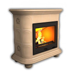 Изразцовый камин КимрПечь Прованс пристенный ваниль