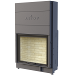 Каминная топка ASTOV ПС 9074 У футеровка шамот