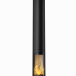 Современный парящий камин с одним стеклом OpenFire TERA малая диаметр 32 см