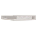 Вентиляционная решетка угловая туннельная с сеткой Metal Design TUAG50509 темная