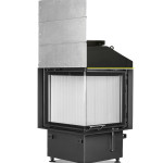 Каминная топка Hoxter ECKA 51/51/51 Lh Одинарное остекление с адаптером под аккумулятивные кольца HOXTER