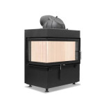 Каминная топка Hoxter ECKA 70/40/38 LN Двойное остекление чугунный дымосборник