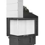Каминная топка Hoxter ECKA 76/45/57 Lh Двойное остекление чугунный дымосборник