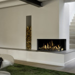 Газовая каминная топка BellFires Corner Bell Medium 3 Corner Bell Medium 3 R ( c правым стеклом )