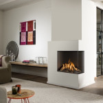 Газовая каминная топка BellFires Corner Bell Topsham 3 Corner Bell Topsham 3 R ( с правым стеклом )