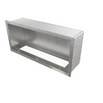 Глухой ( фронтальный ) короб для биокаминов AirTone Frame 1200 серебро