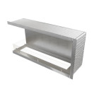 Угловой короб для биокаминов AirTone Frame 1100 серебро
