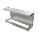 Трёхсторонний широкий короб для биокаминов AirTone Frame 800 серебро